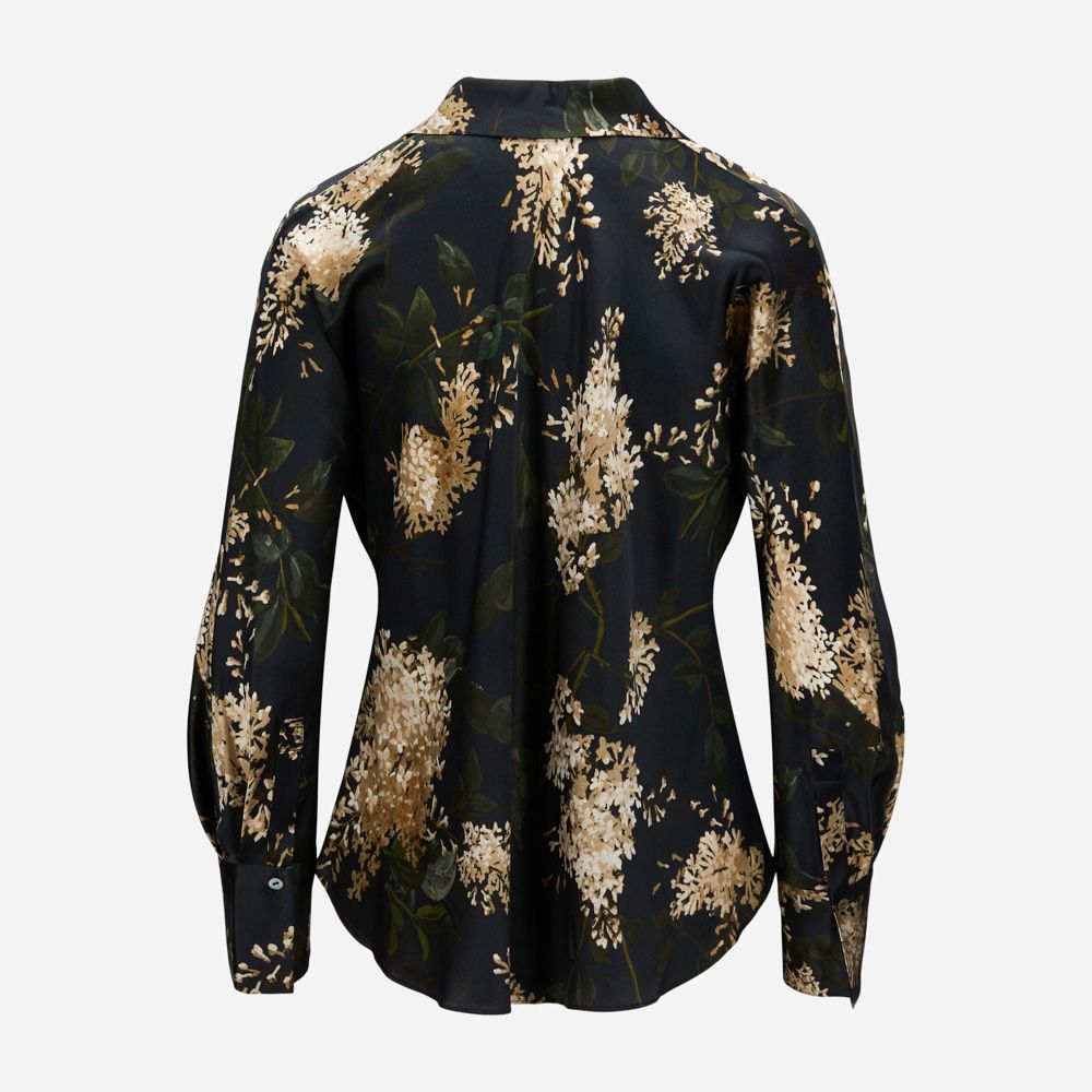Lilac Bias L/S Blouse 403cbl