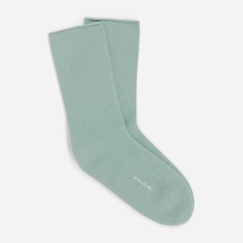 Cashmere Jersey Short Sock - Tel
