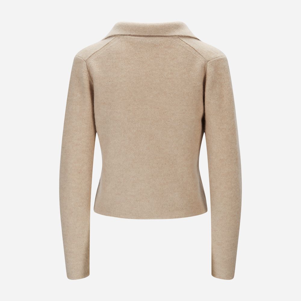 Polo Button Cardigan 113wsa
