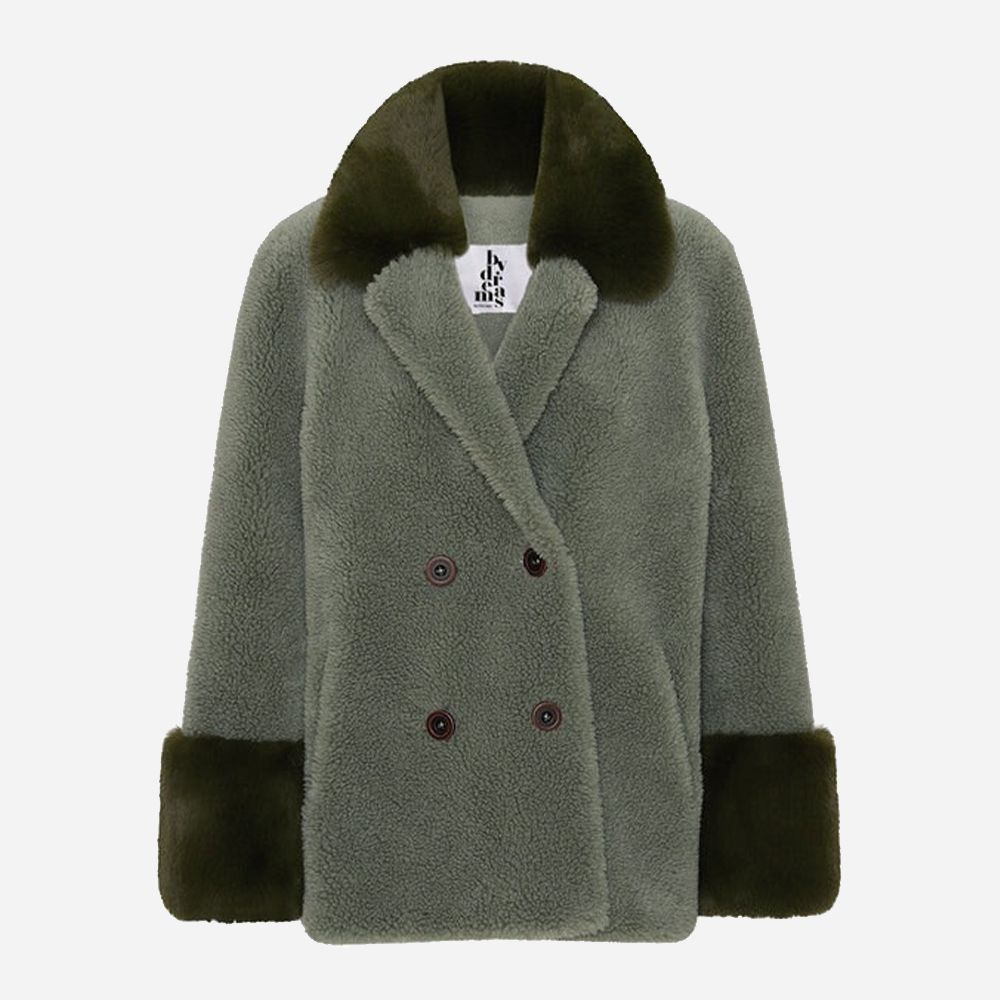 Fiona Wool Coat Short Green