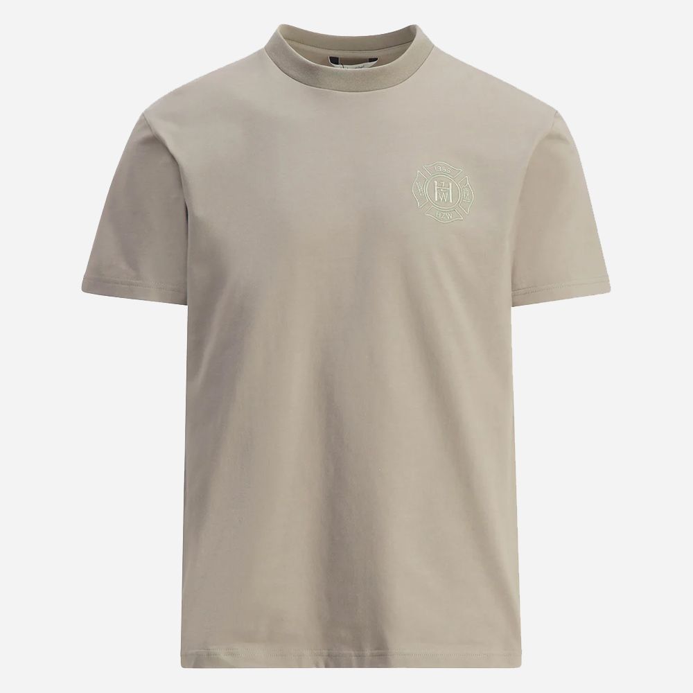 Tucker Embroidery Tee - Khaki