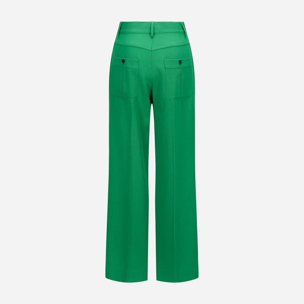 90s Straight Leg Trouser Bright Green 6334
