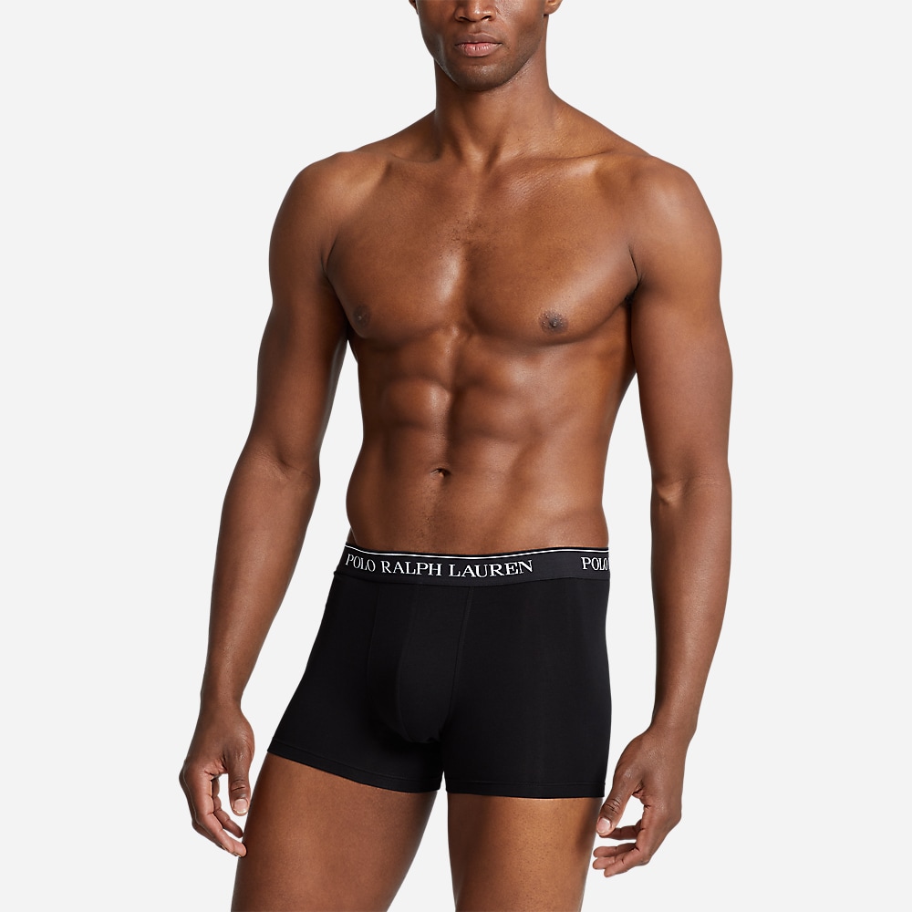 3 Pack Stretch Cotton Trunk - Black
