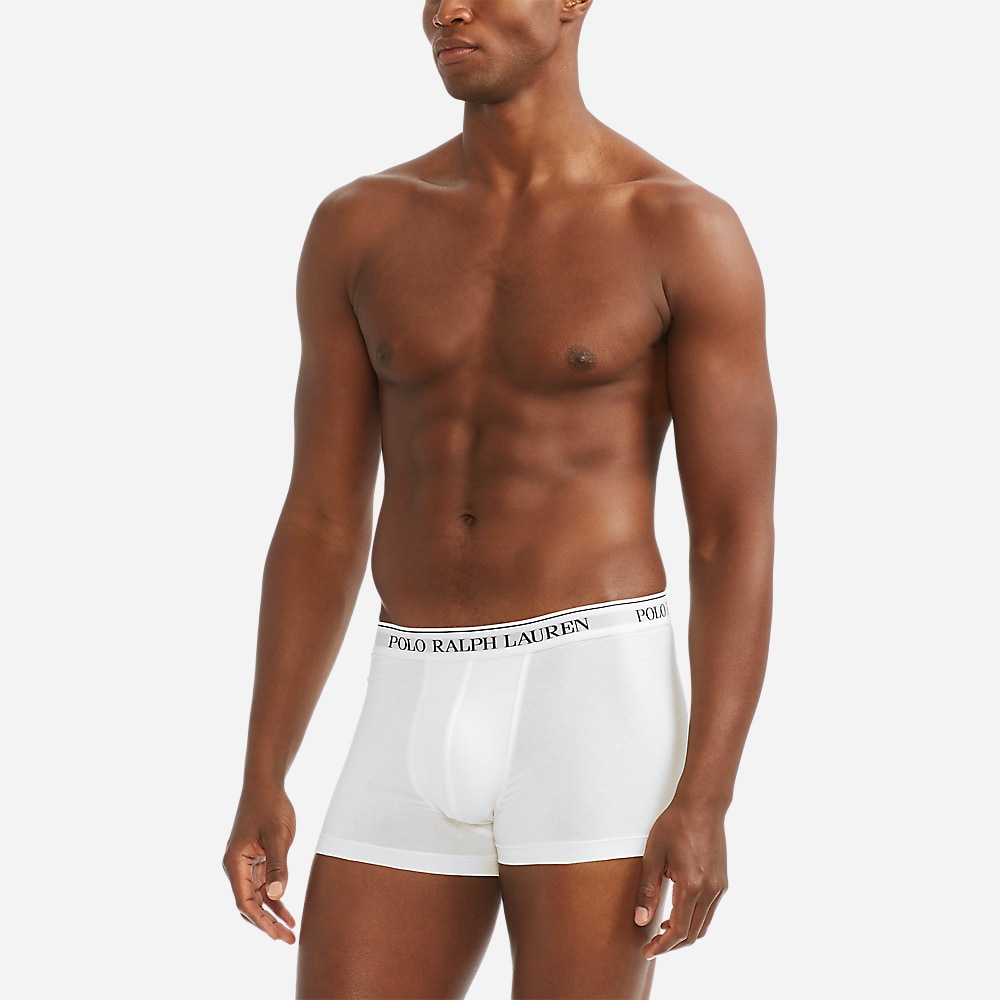3 Pack Stretch Cotton Trunk - White