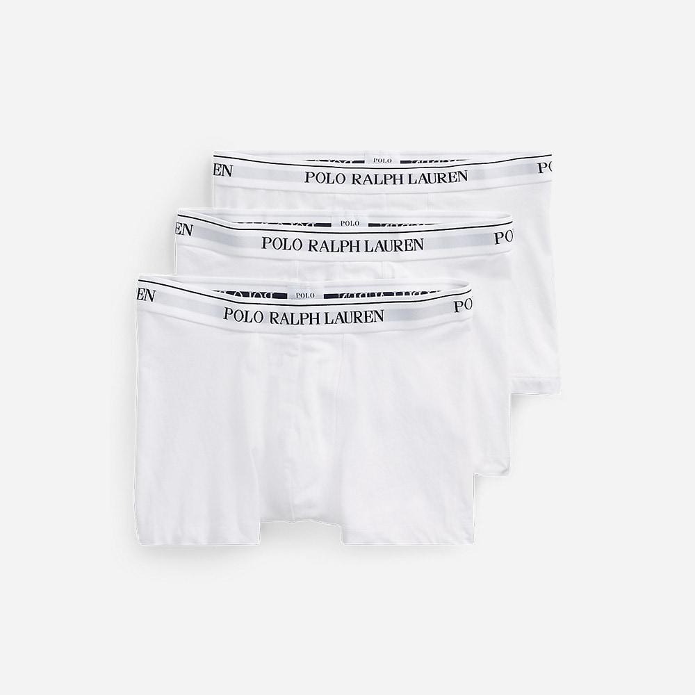 3 Pack Stretch Cotton Trunk - White