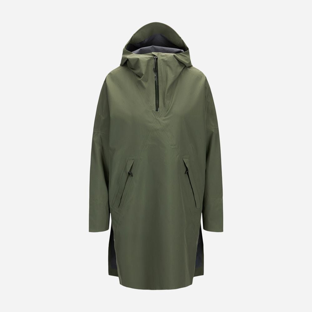 Aalesund Poncho - Dusty Green