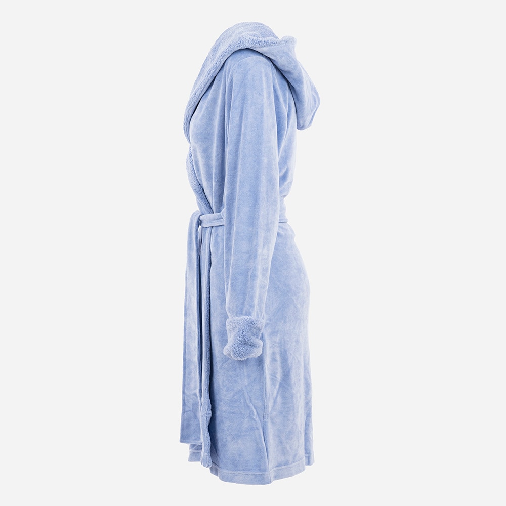 Bamboo Nicky Hooded Robe - Royal Blue