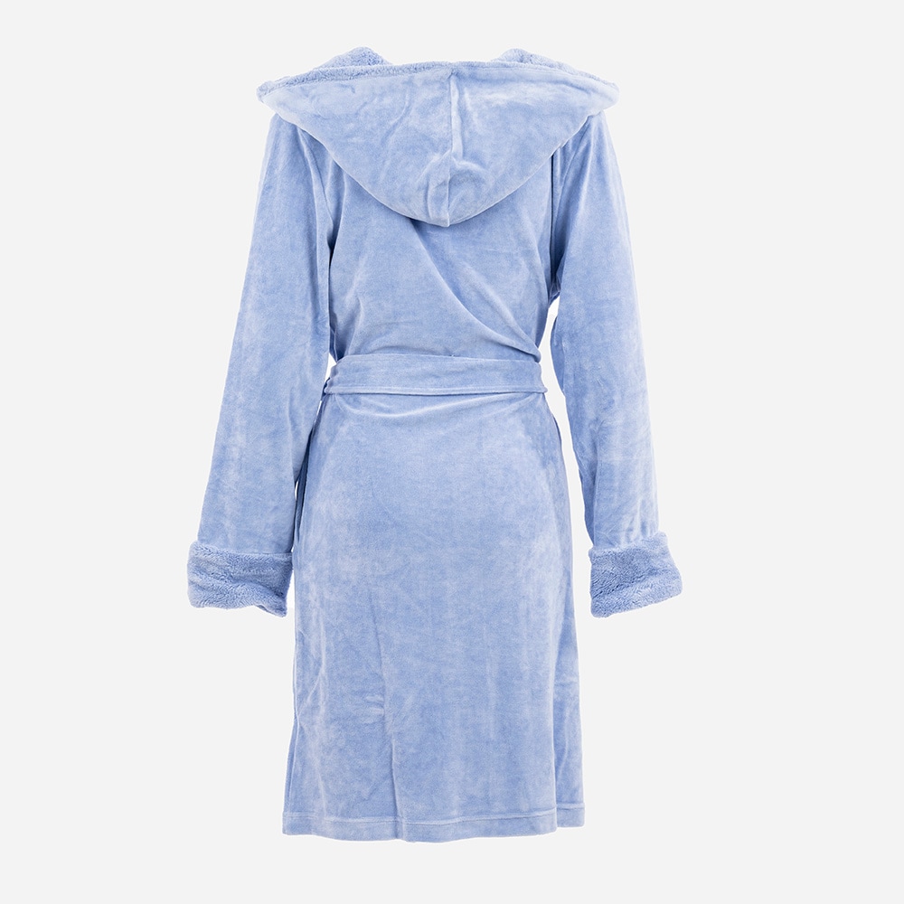 Bamboo Nicky Hooded Robe - Royal Blue
