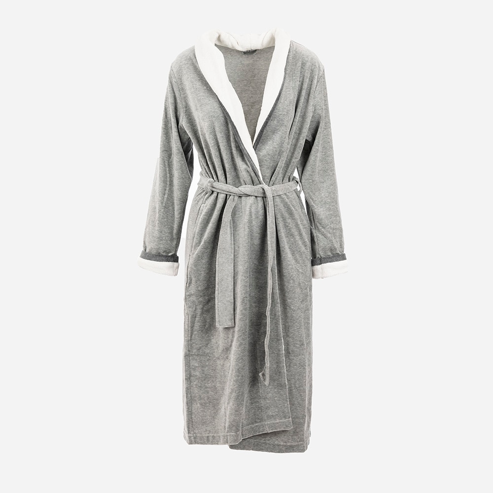 Cotton Nicky Shawl Collar Robe - Melange