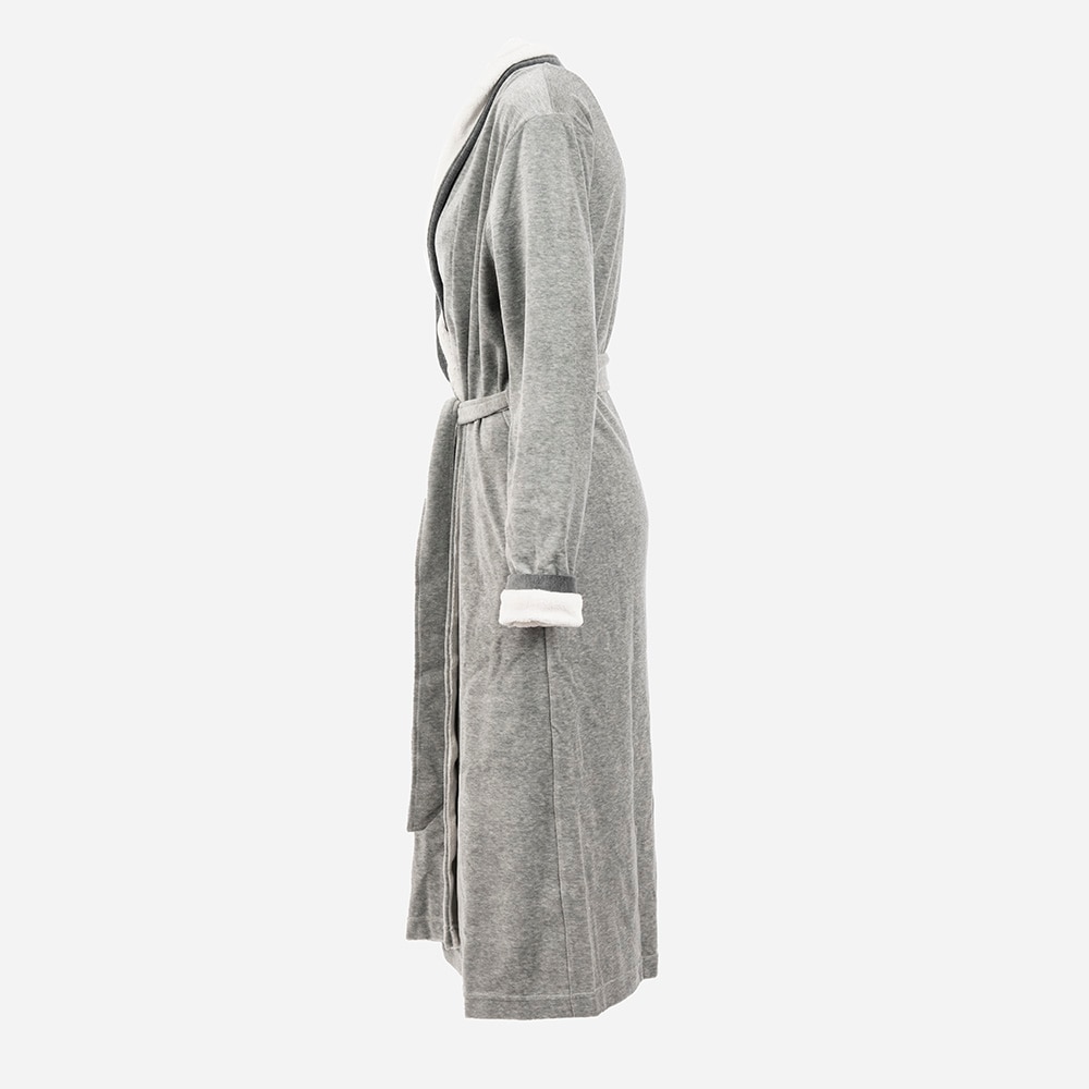 Cotton Nicky Shawl Collar Robe - Melange