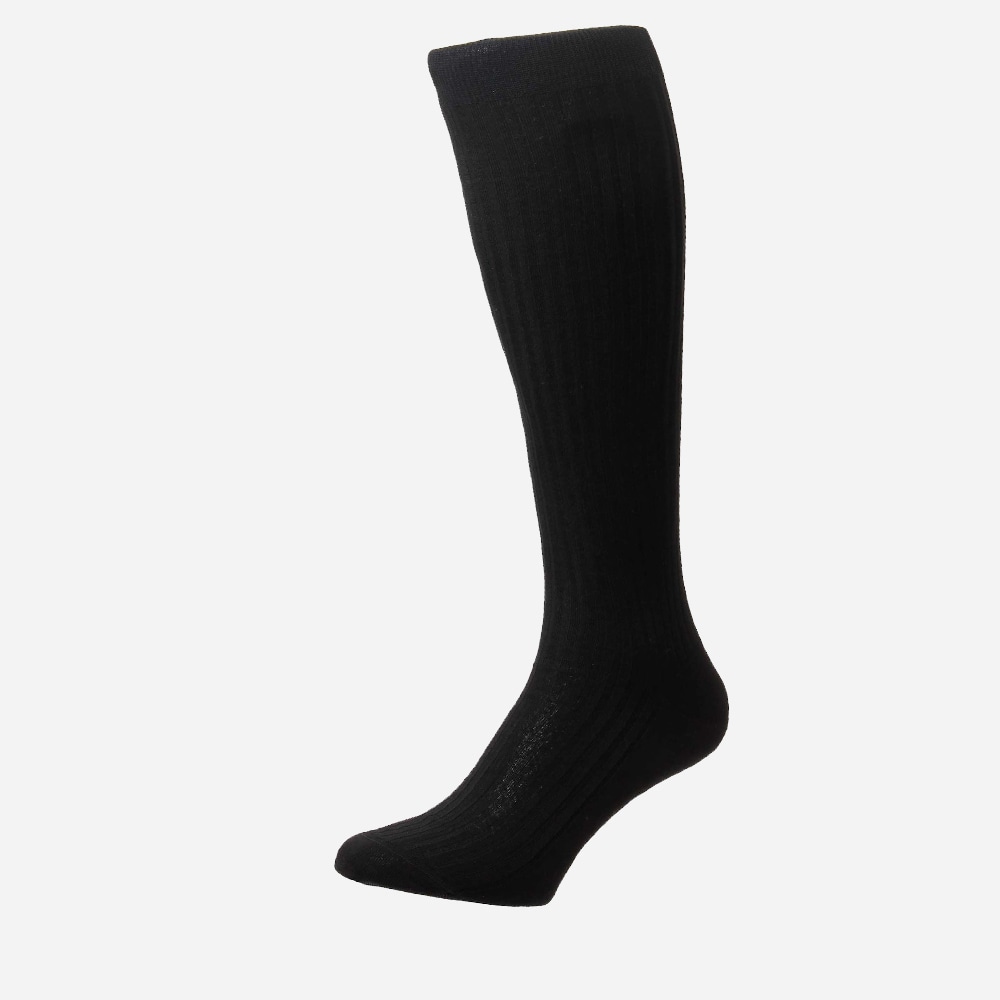 Cotton Sock Long - Black