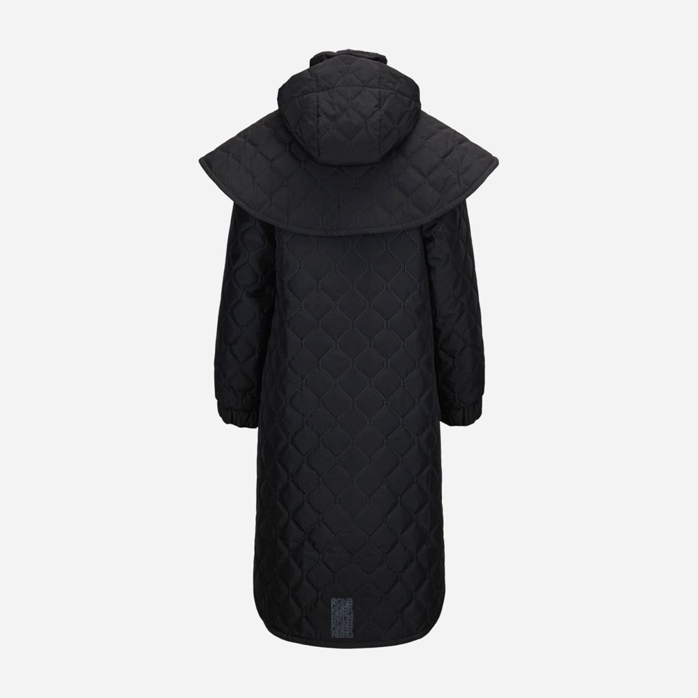 Quilted Tyfon Coat - New Black