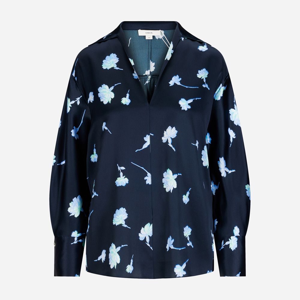 Sea Carnation Shaped Collar L/S Pull Over 403 Costal
