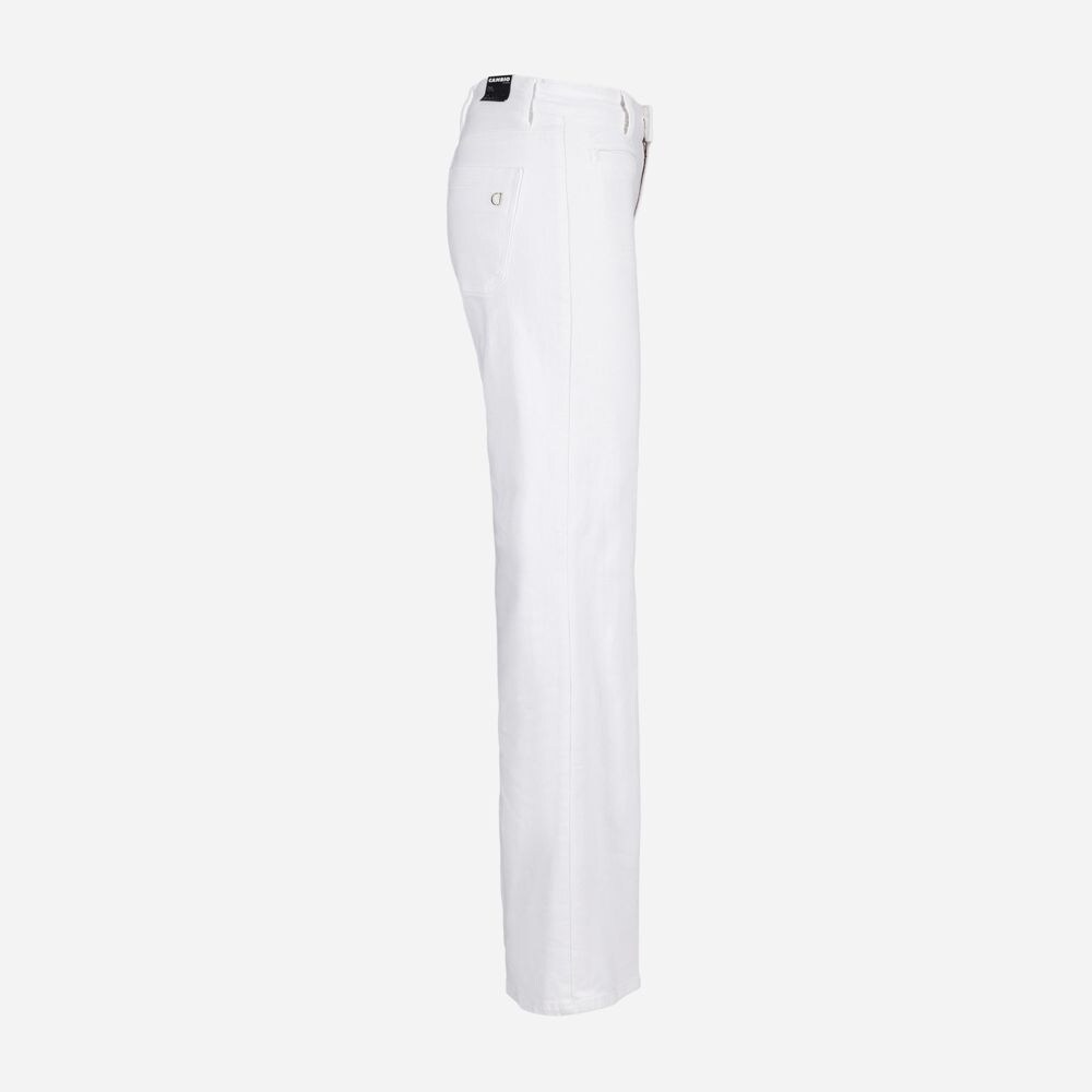 Tess Wide Leg - Pure White Stone