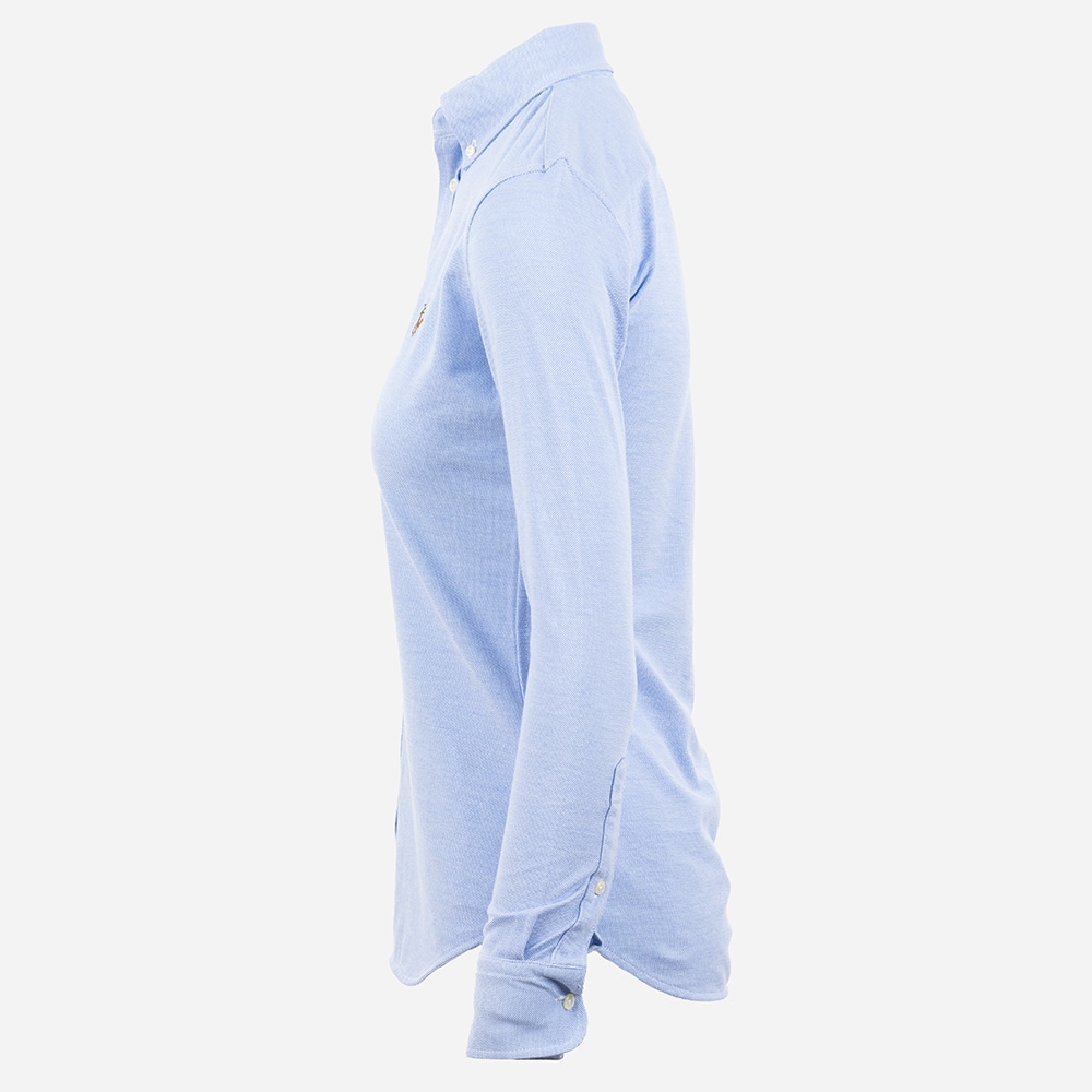 Slim Fit Knit Oxford Shirt - Harbor Island Blue