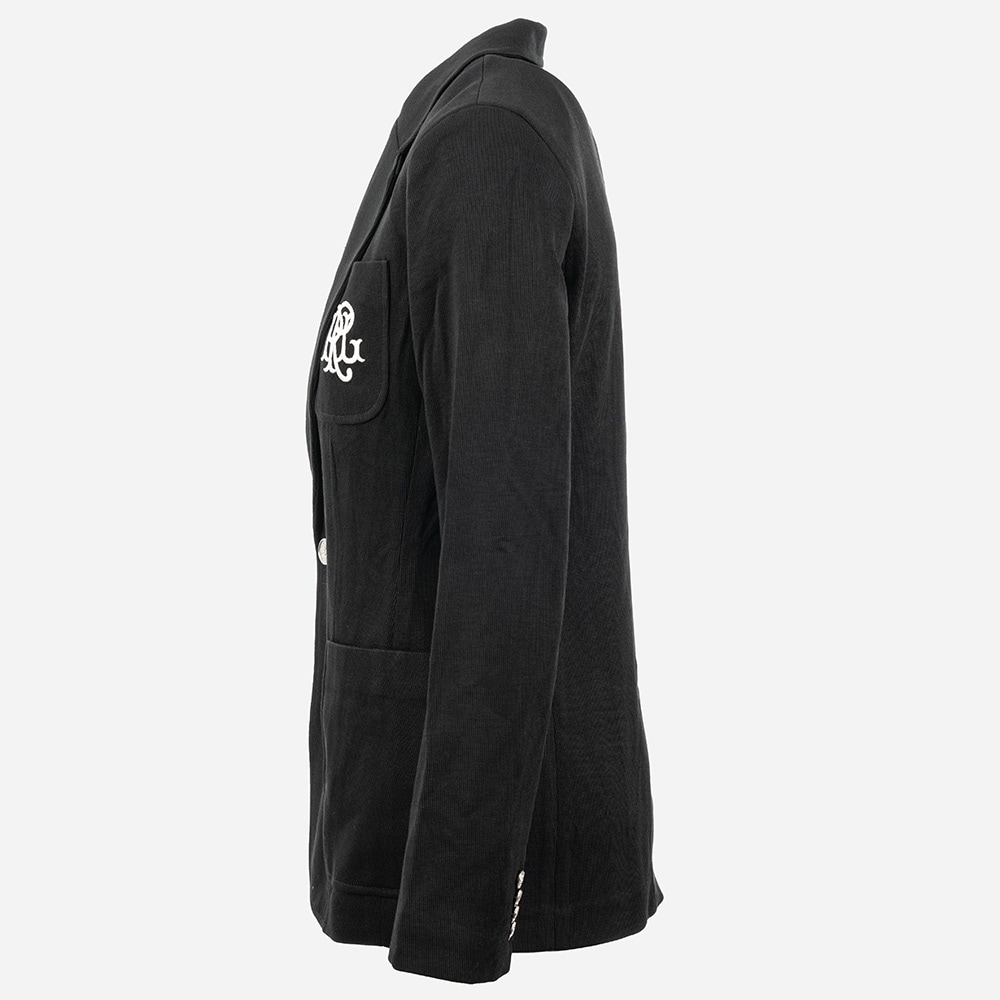 Double Knit Jacquard Blazer - Polo Black