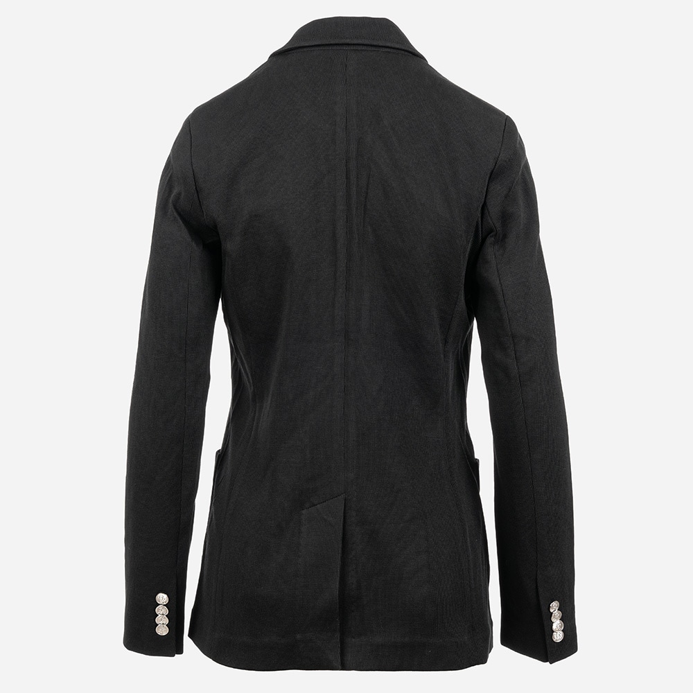 Double Knit Jacquard Blazer - Polo Black