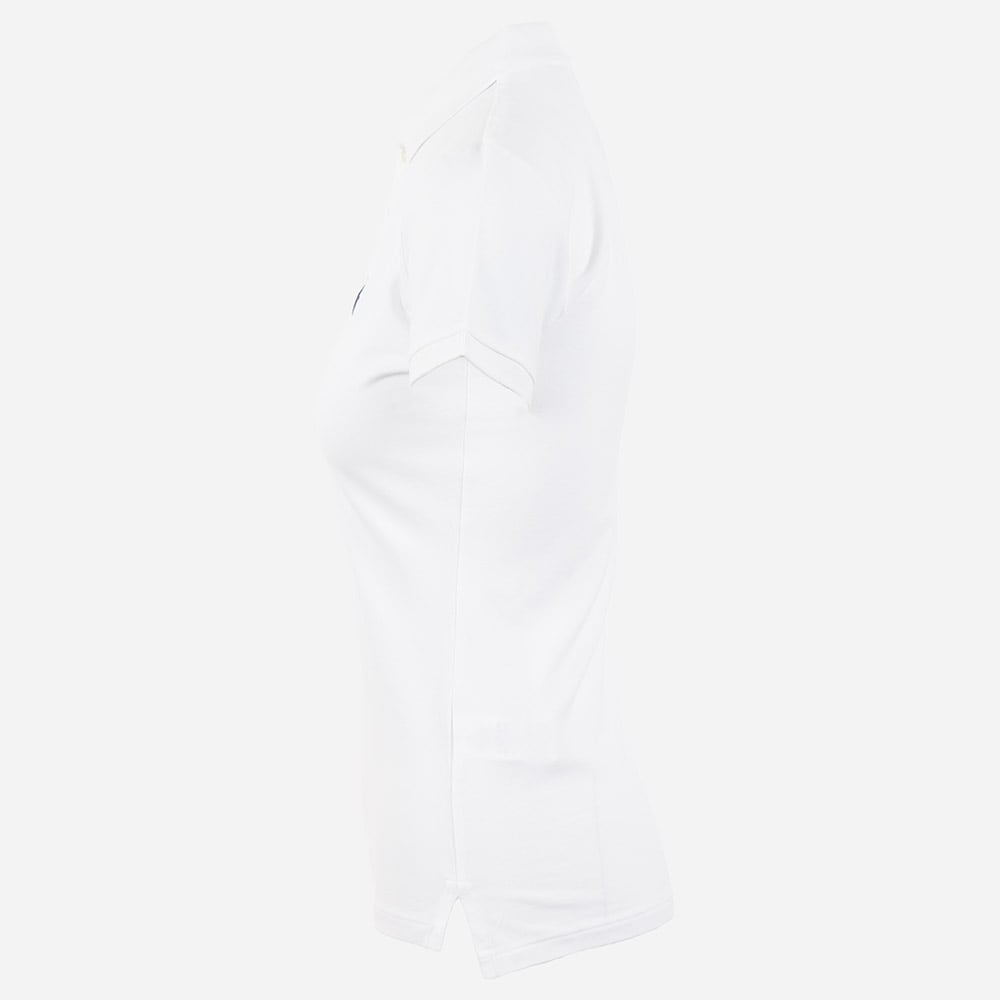Slim Fit Stretch Polo Shirt - White