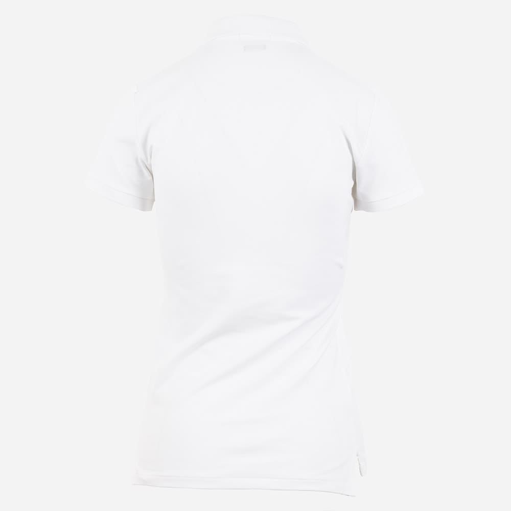 Slim Fit Stretch Polo Shirt - White