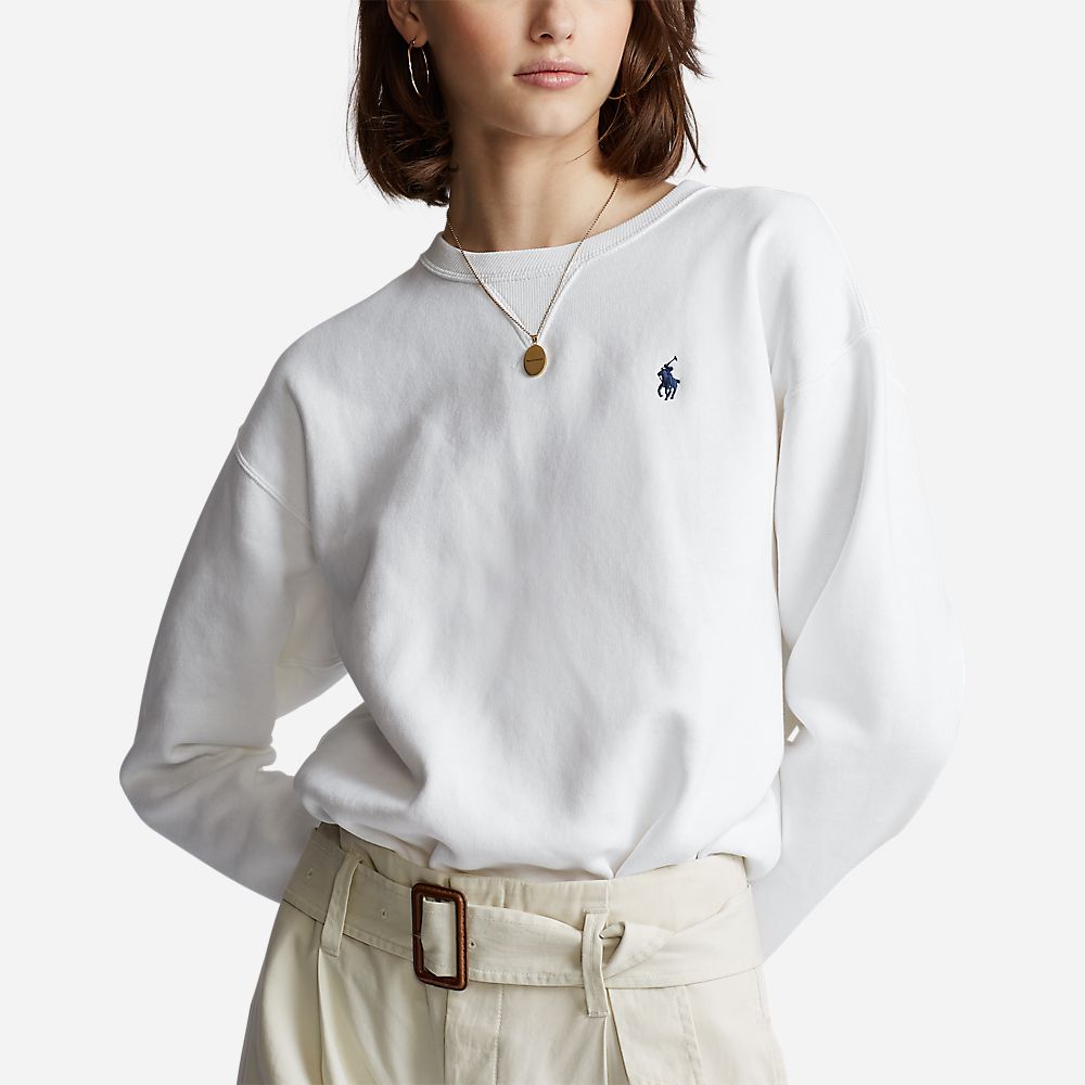 Fleece Pullover - White
