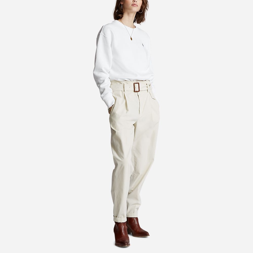Fleece Pullover - White