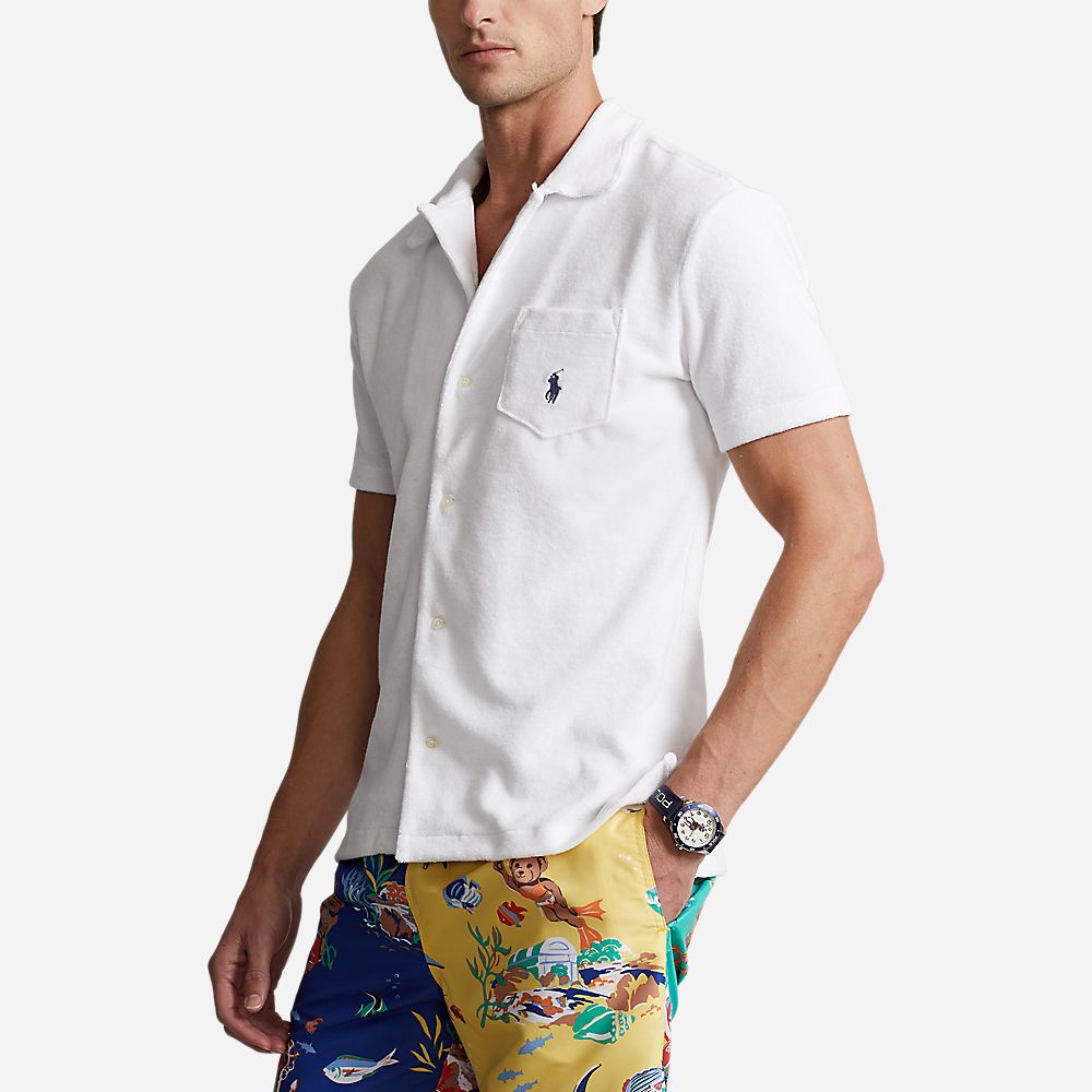 Terry Camp Shirt - White