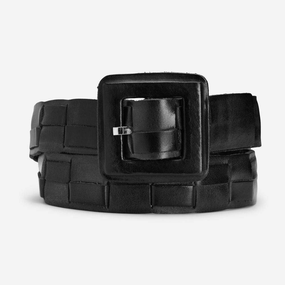 Edimburgo Woven Leather - Nero