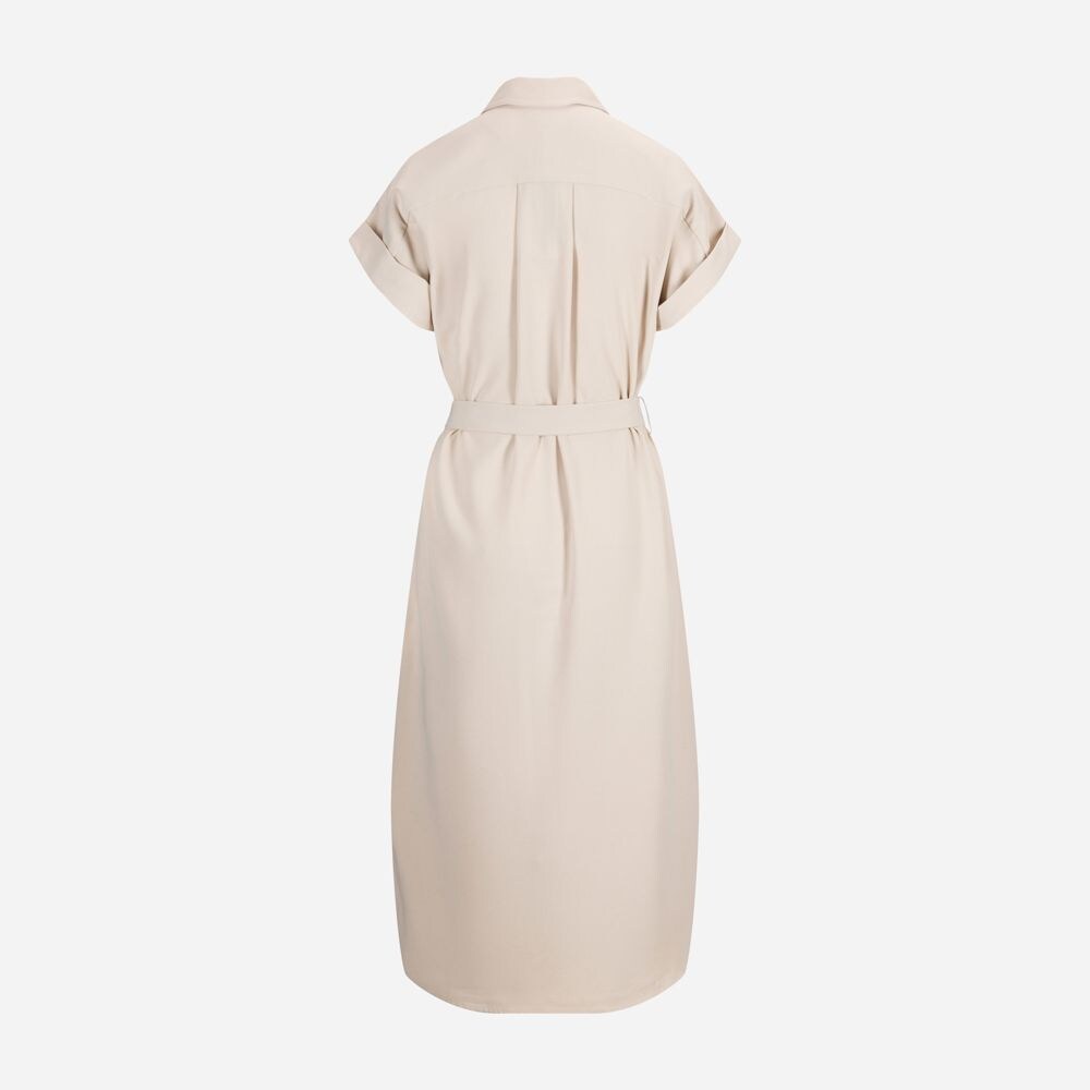 Christy Shirt Dress - Chalk