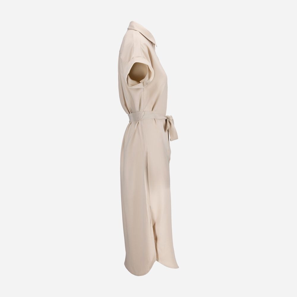Christy Shirt Dress - Chalk