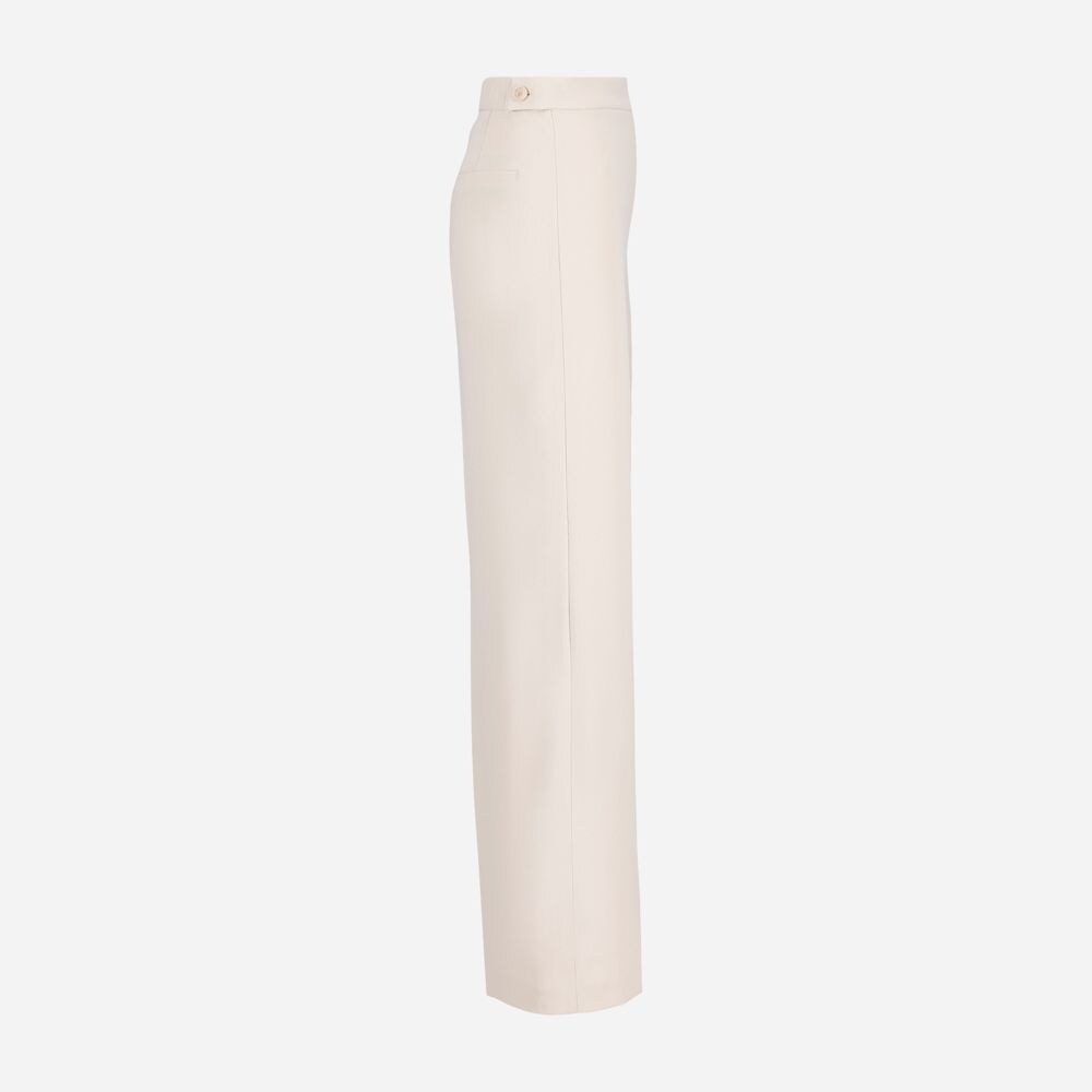 Lucas Wide Leg Pants - Chalk