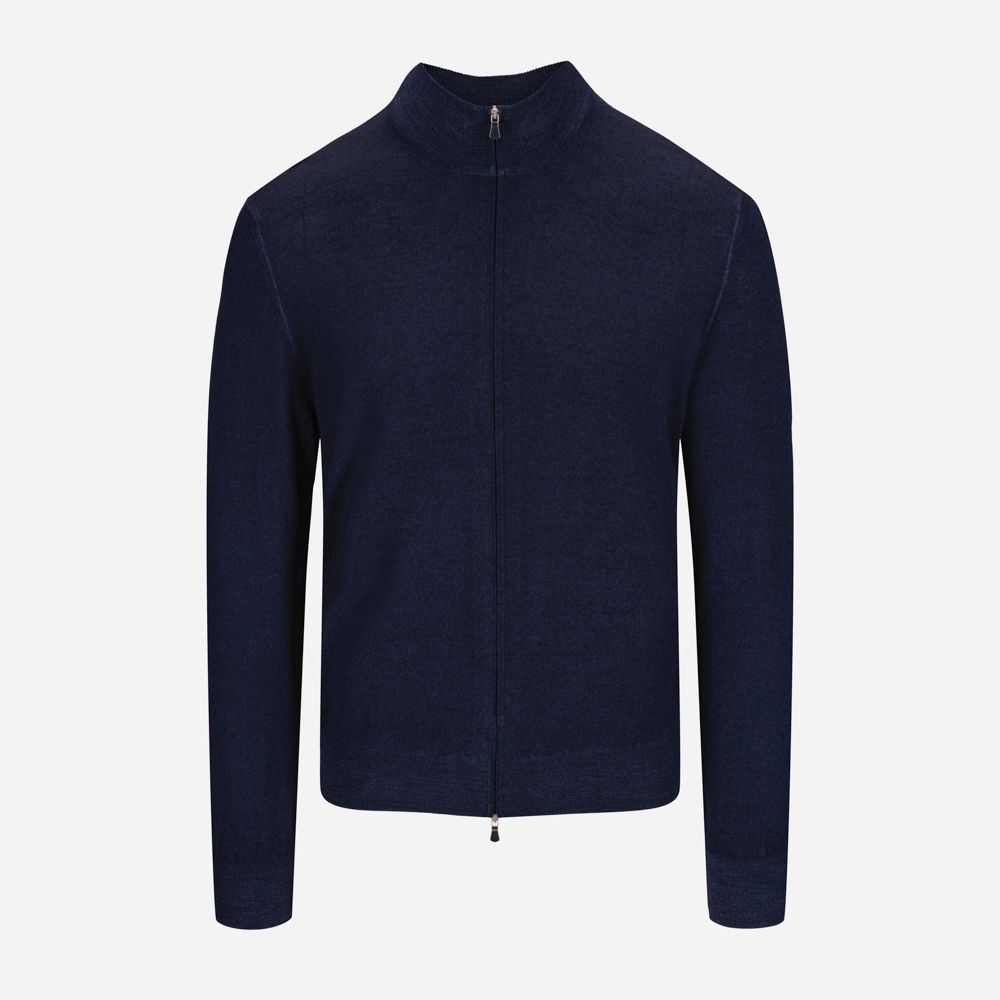 Full Zip Vintage Merino - 905 Navy