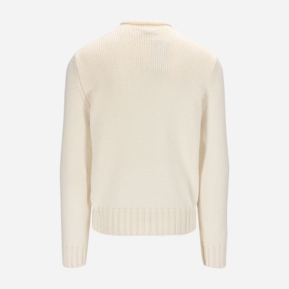 Rollneck Long Sleeve Pullover - Lux Cream