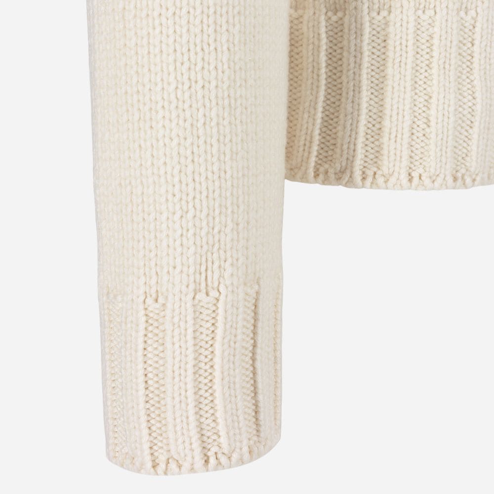 Rollneck Long Sleeve Pullover - Lux Cream