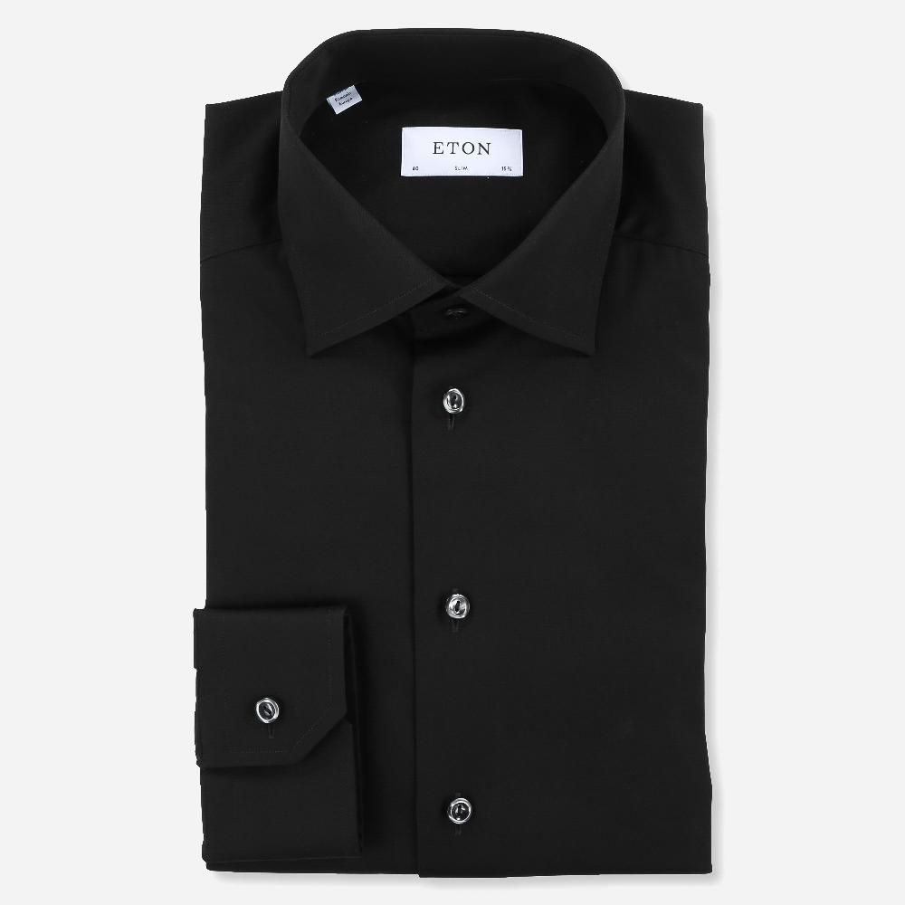 Slim Fit Shirt Em - Black