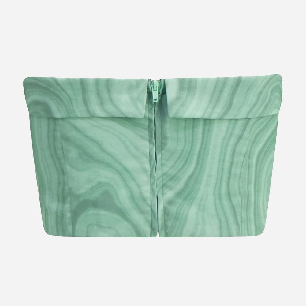 Nina Print Corset Green Mix