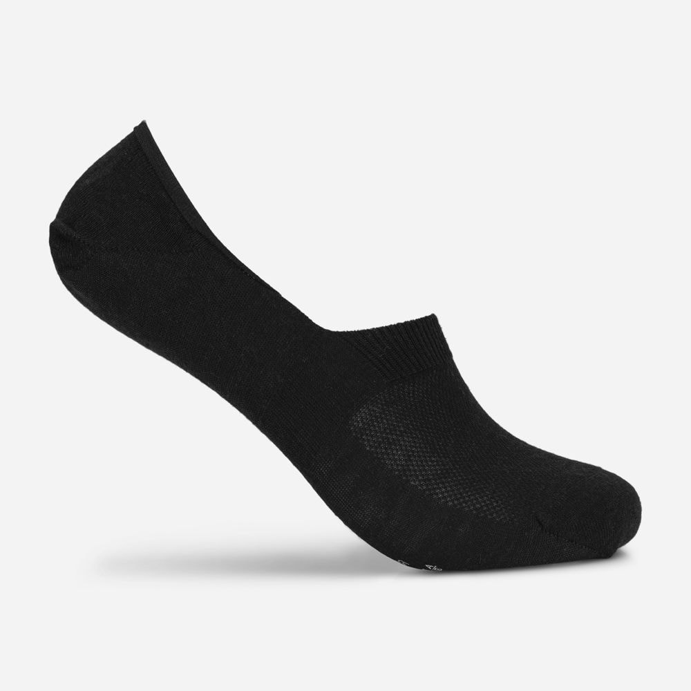 No-Show Wool Sock - Navy