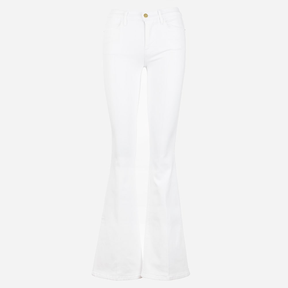Le High Flare Jean - Blanc