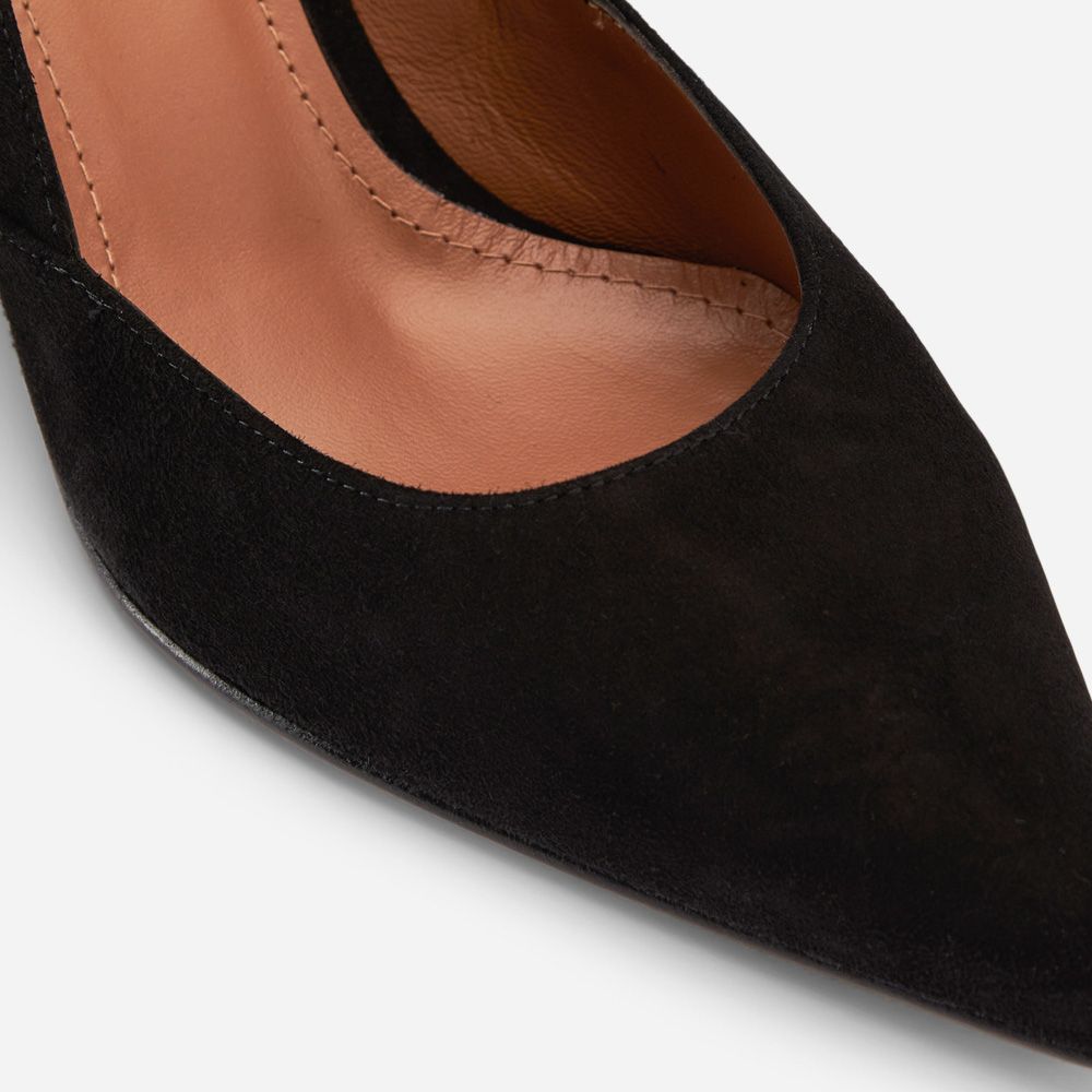 Carla Pumps - Velour Nero