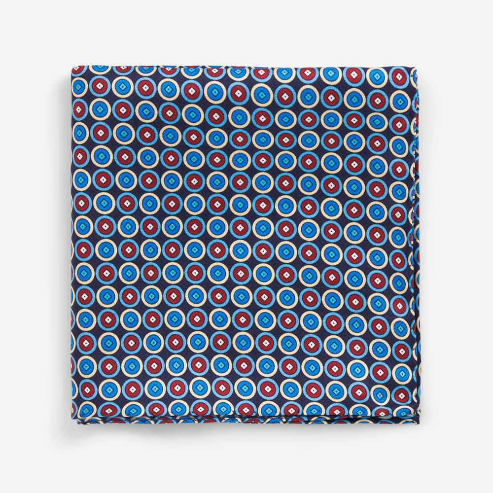 Hankys Silk - Blue/Red