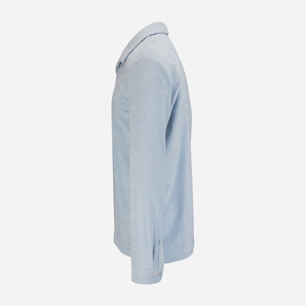 Riviera Terry Polo Long Sleeve - Light Blue