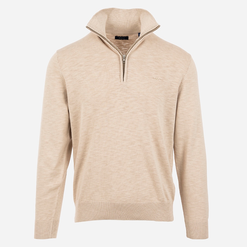 Cotton Flamme Halfzip - Beige