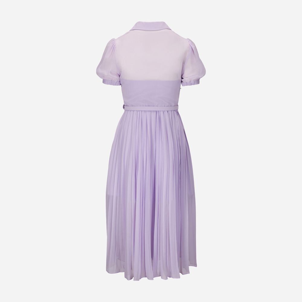 Chiffon Midi Dress - Lilac