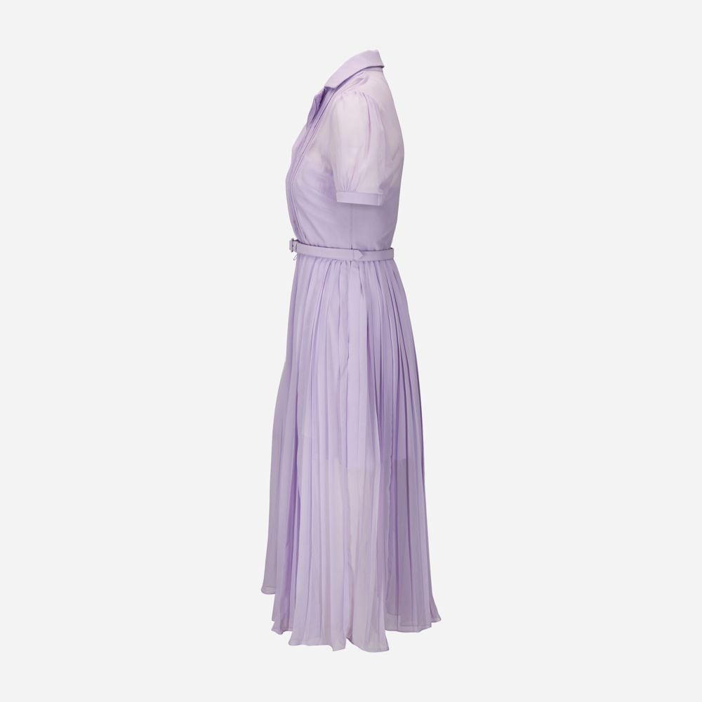 Chiffon Midi Dress - Lilac