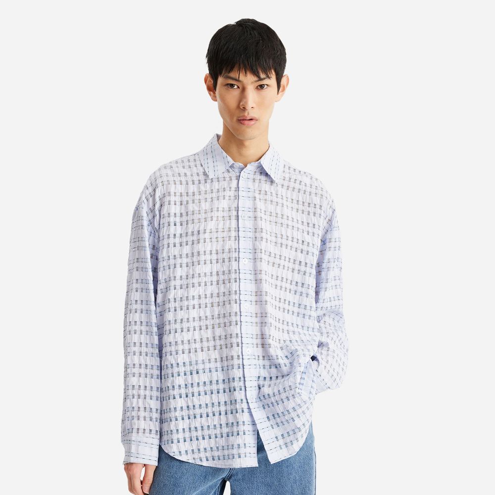 Cave Check Shirt - Lt Blue Mix