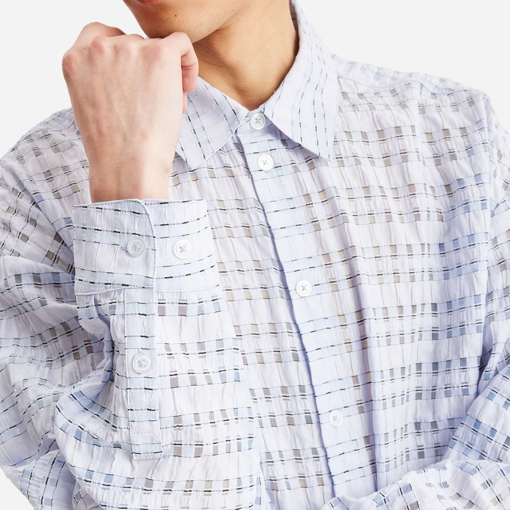 Cave Check Shirt - Lt Blue Mix