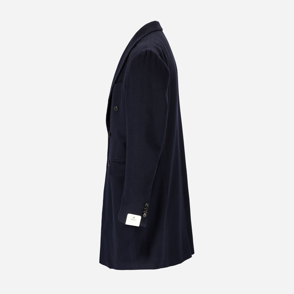 Double Breasted Coat - Navy
