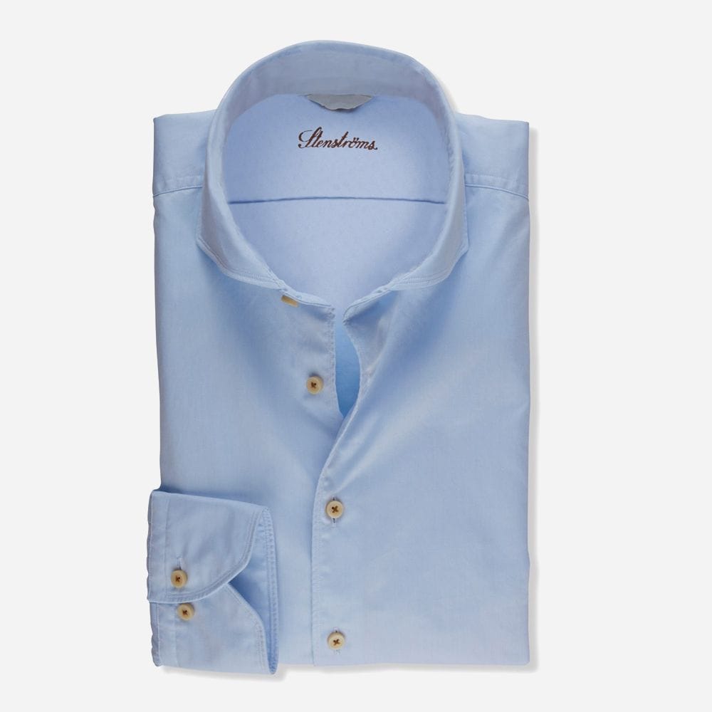 Fitted Body Sport Shirt - Light Blue