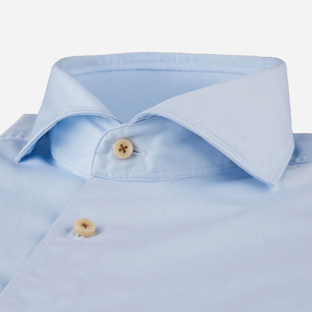 Fitted Body Sport Shirt - Light Blue