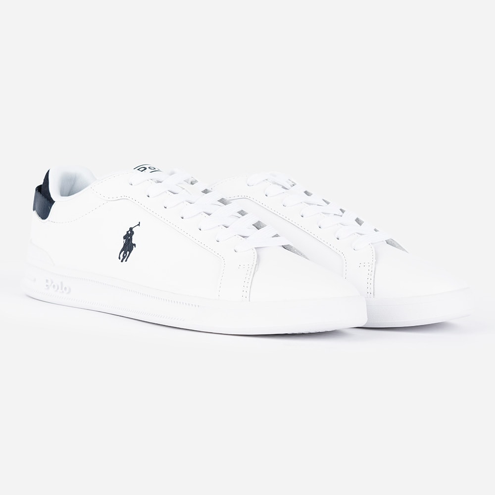 Heritage Court Iii Leather Trainer - White/Navy