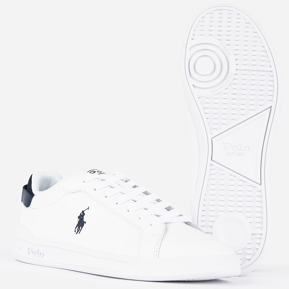 Heritage Court Iii Leather Trainer - White/Navy